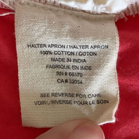 Anthropologie Apron -  Coral Cream Ruffle Flower ASO Taylor Swift - Picture 8 of 9